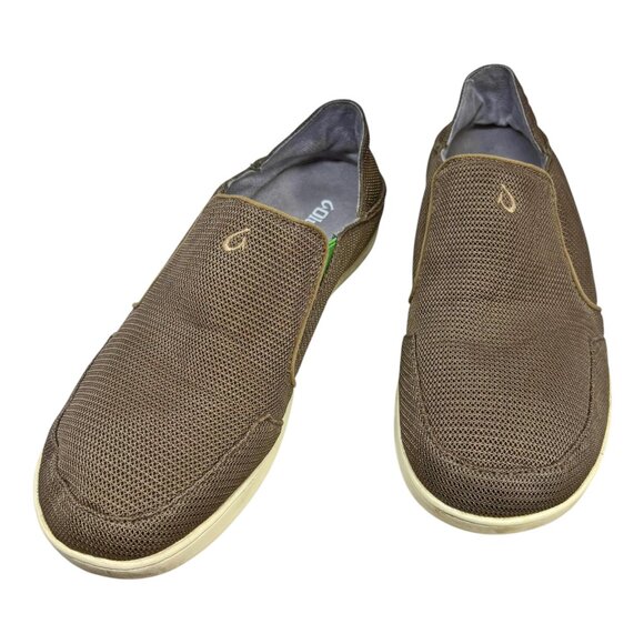 Olukai Nohea Moku Brown‎ Mesh Slip On Loafers main image 8